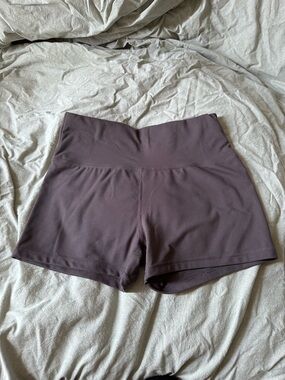 High-Rise Women's Active Shorts in grey